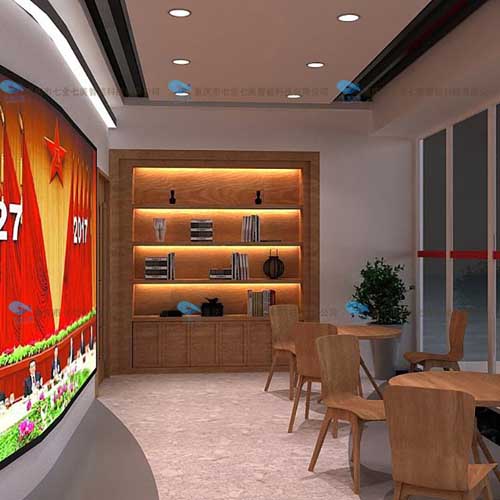 数字赋能，智慧启航 社区党建基地3D效果图与多媒体展馆的创新融合