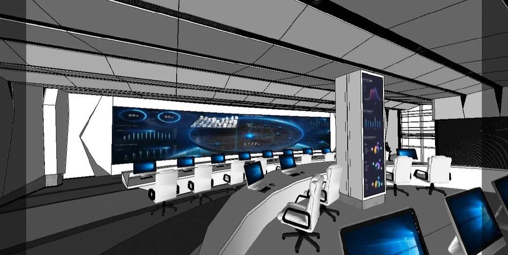 多媒体融合指挥中心设计SU模型分享